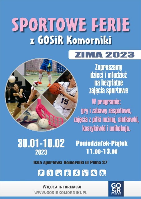 Sportowe ferie z GOSiR Komorniki - Obrazek 1