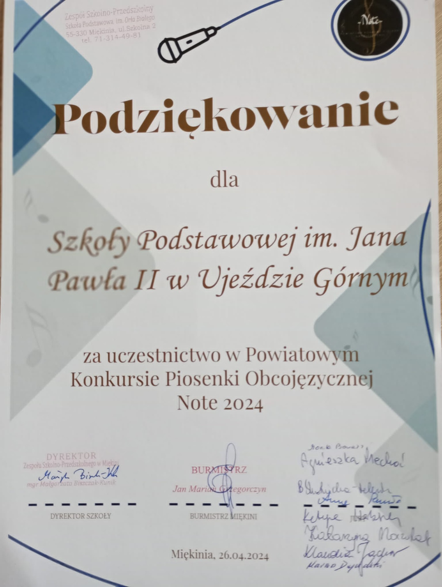 Powiatowy Konkurs Piosenki Obcojęzycznej - Obrazek 2