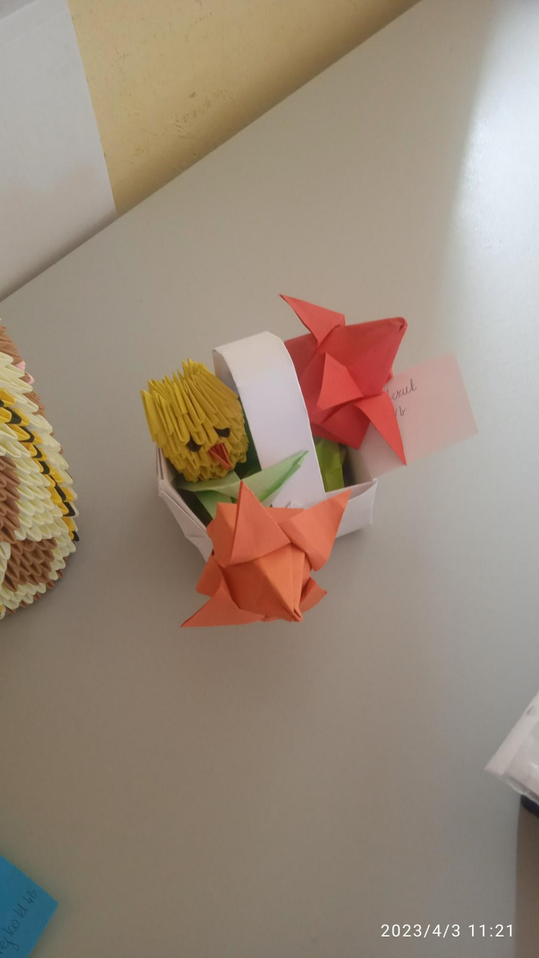 Wyniki szkolnego konkursu origami - 03.04.2023 r.