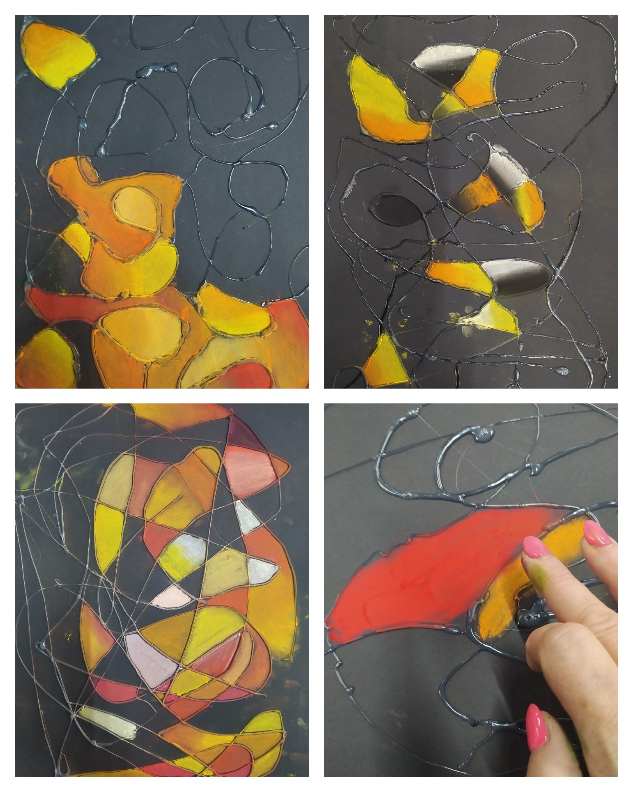 Výtvarné práce z atelieru-,,Maľba suchým pastelom"6-7 Roč. - Obrázok 6