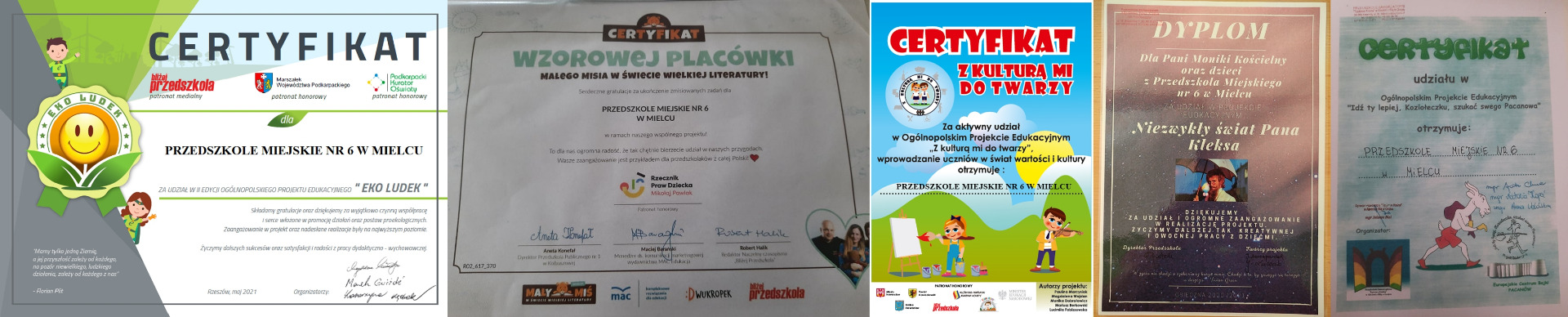 Certyfikaty za udział w ogólnopolskich projektach edukacyjnych - Obrazek 1