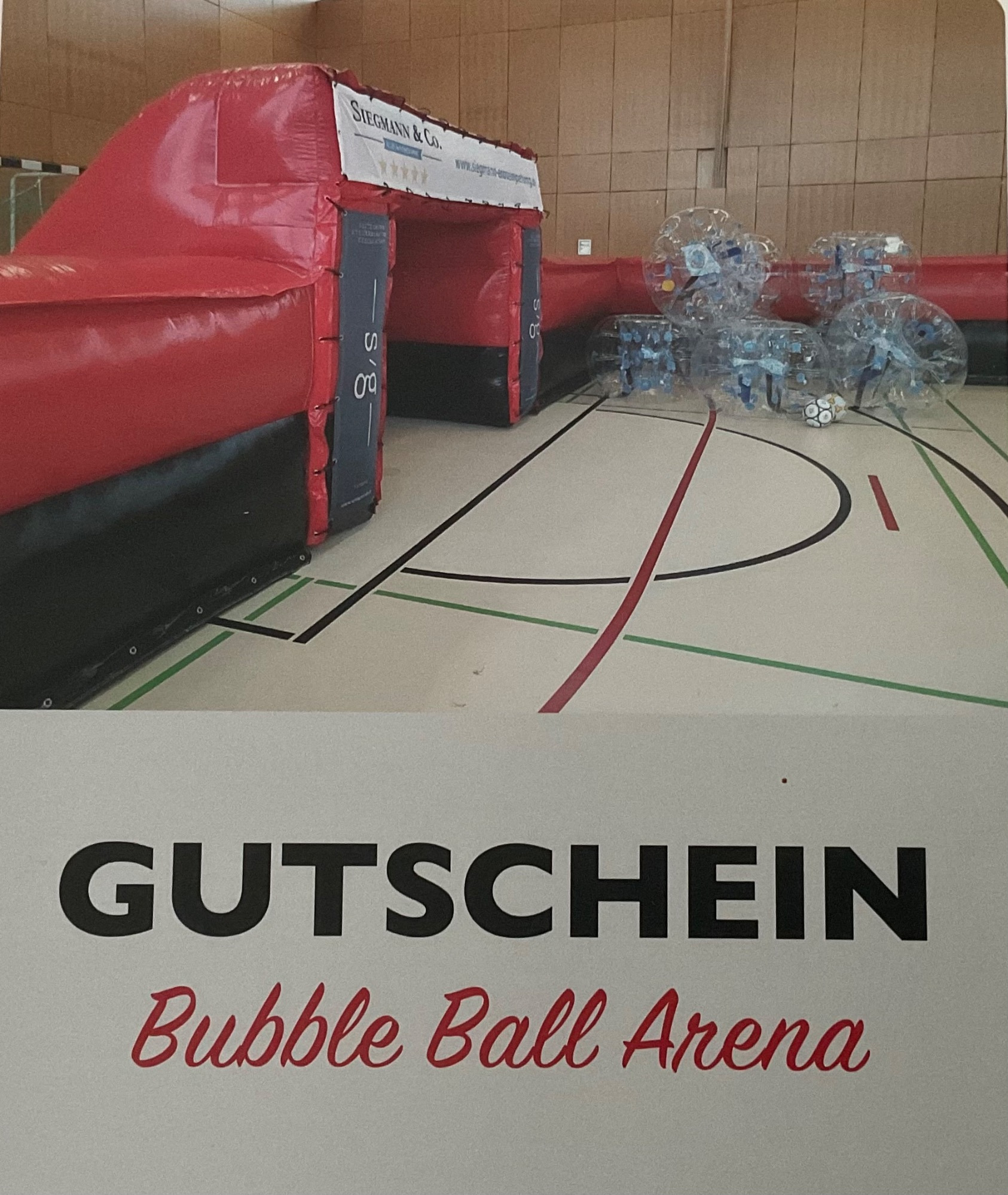 Jetzt geht die Party richtig ab! Wir haben die Bubble Ball Arena zum Schulfest gewonnen! - Bild 1