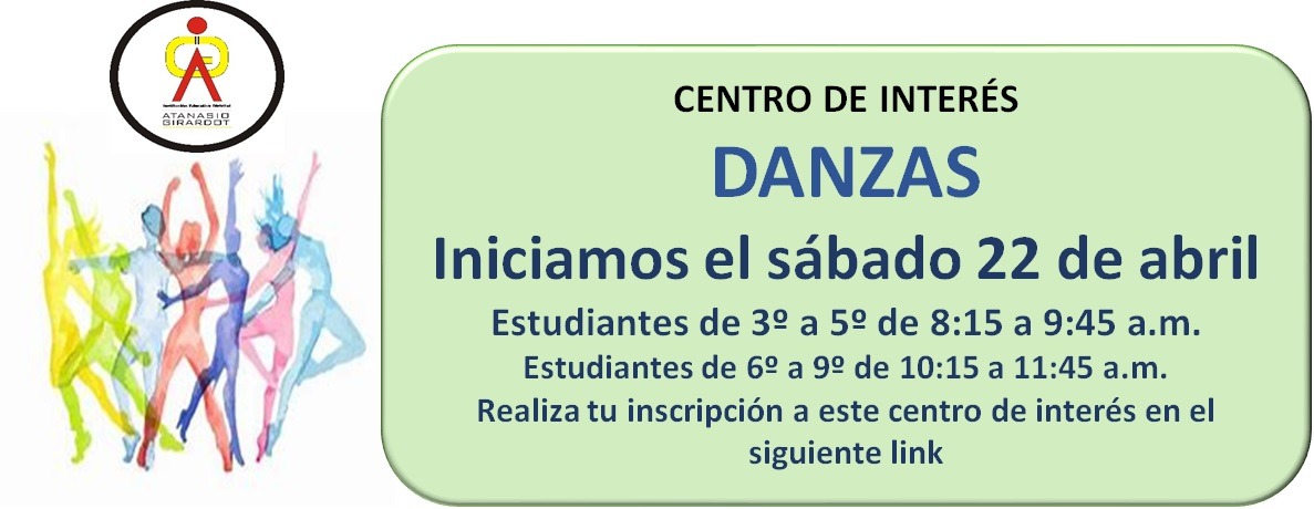 Convocatoria Centro de Interés Danzas - Imagen 1