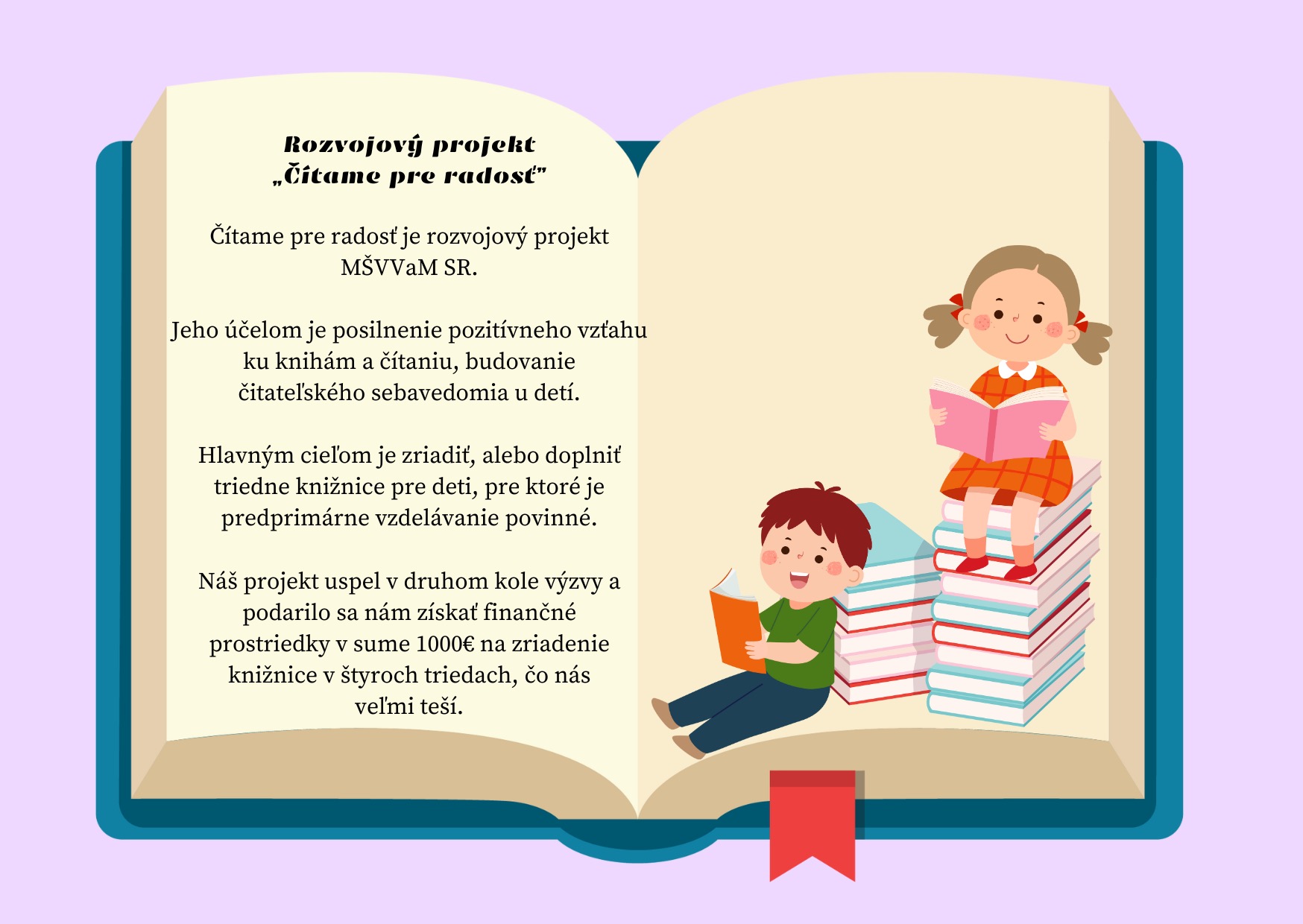 Rozvojový projekt - "Čítame pre radosť" - Obrázok 1