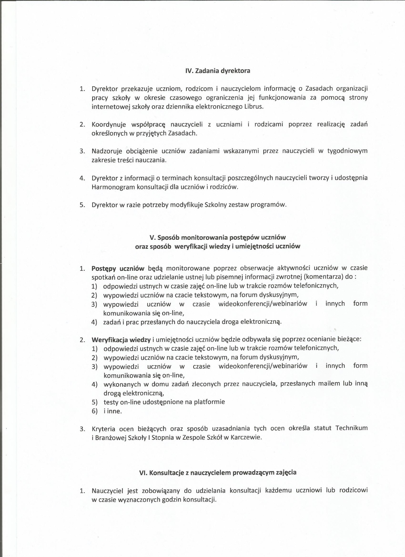 Zarządzenie NR 1/2020 Dyrektora ZS w Karczewie - Obrazek 5