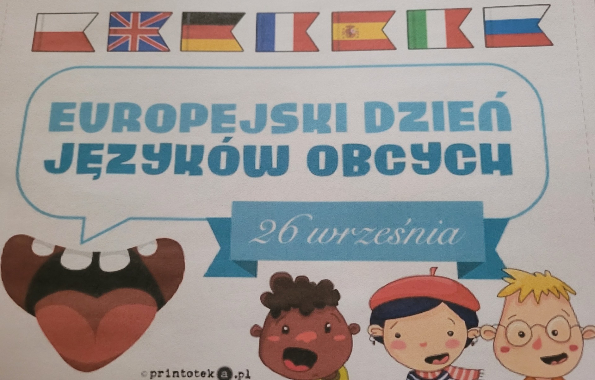 Europejski Dzień Języków Obcych-kl.7b-P.M.Chrząszcz-2023 - Obrazek 1