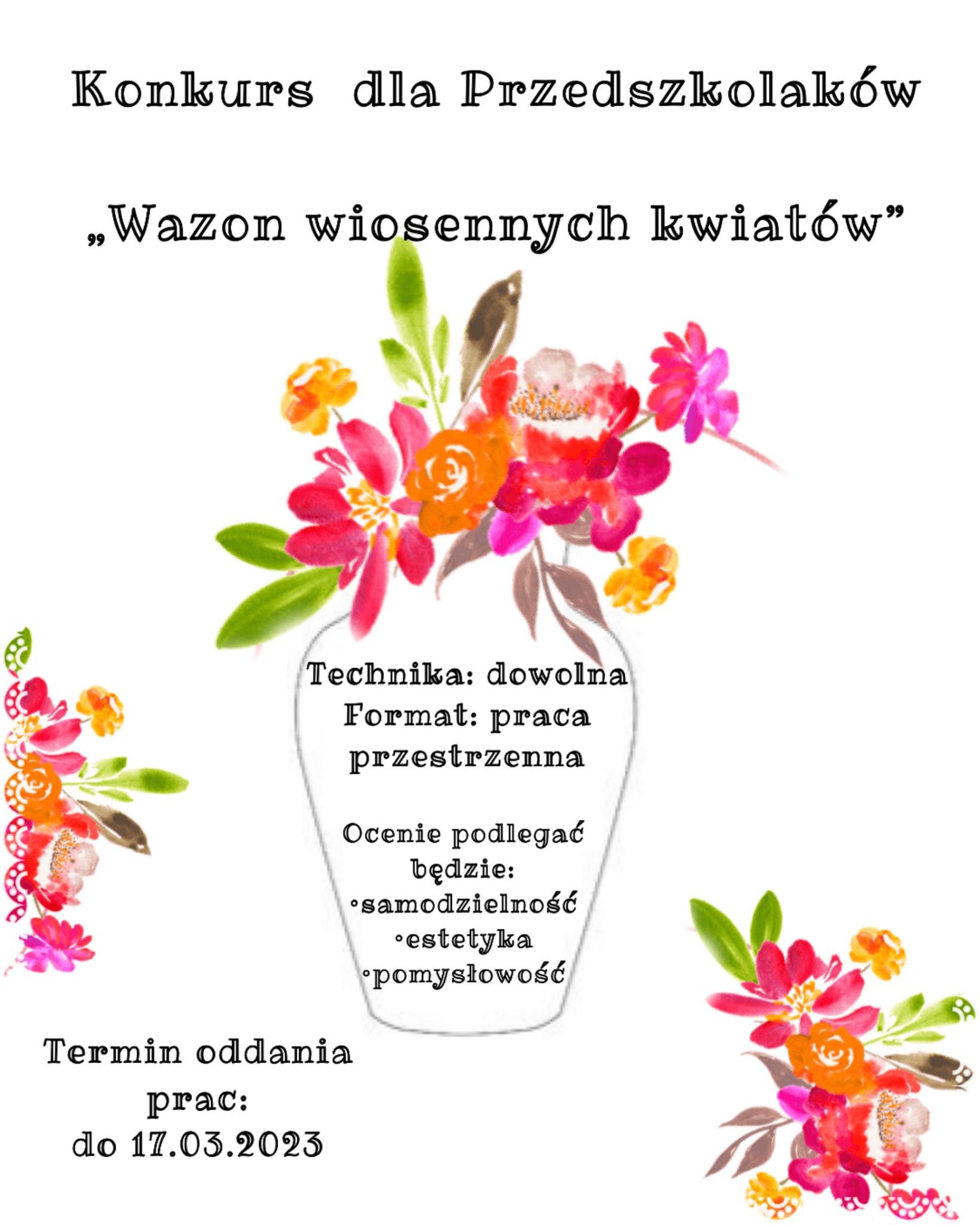Konkurs: "Wiosenny bukiet kwiatów" - Obrazek 1