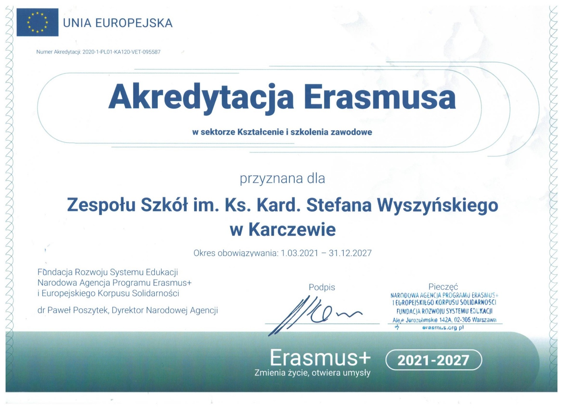 Akredytacja Erasmusa