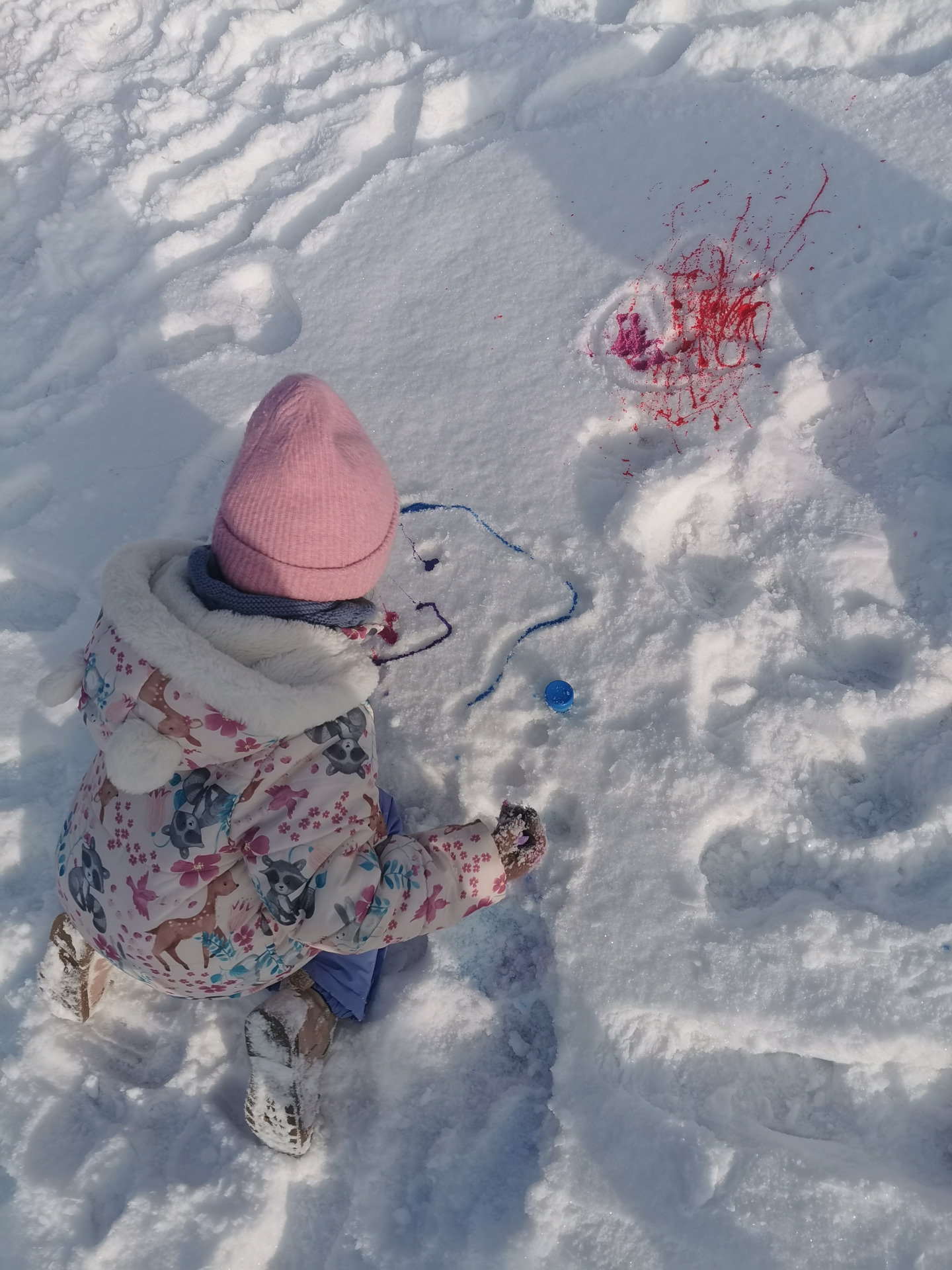 Snow painting, czyli kreatywne zajęcia w klasie 2b
