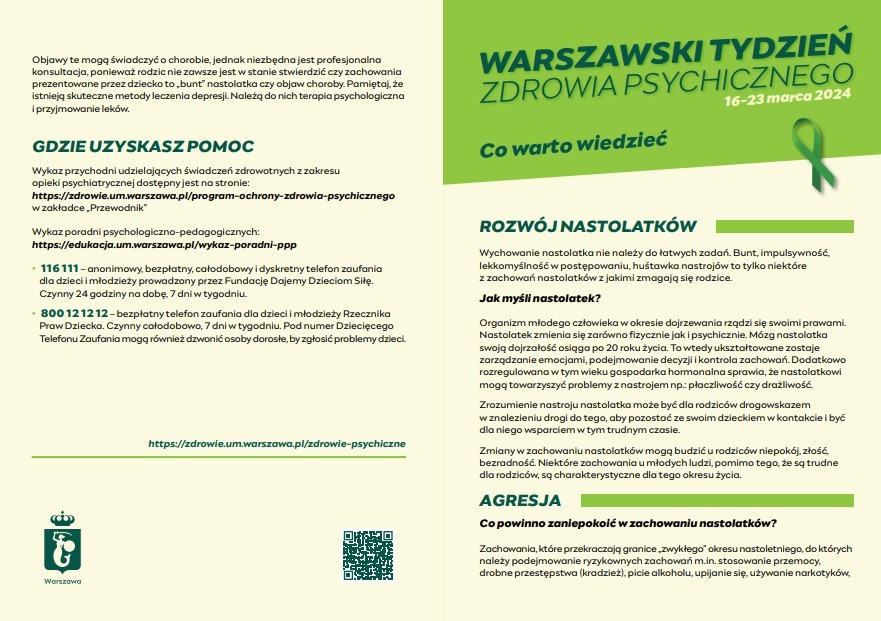 Warszawski Tydzień Zdrowia Psychicznego - Obrazek 2
