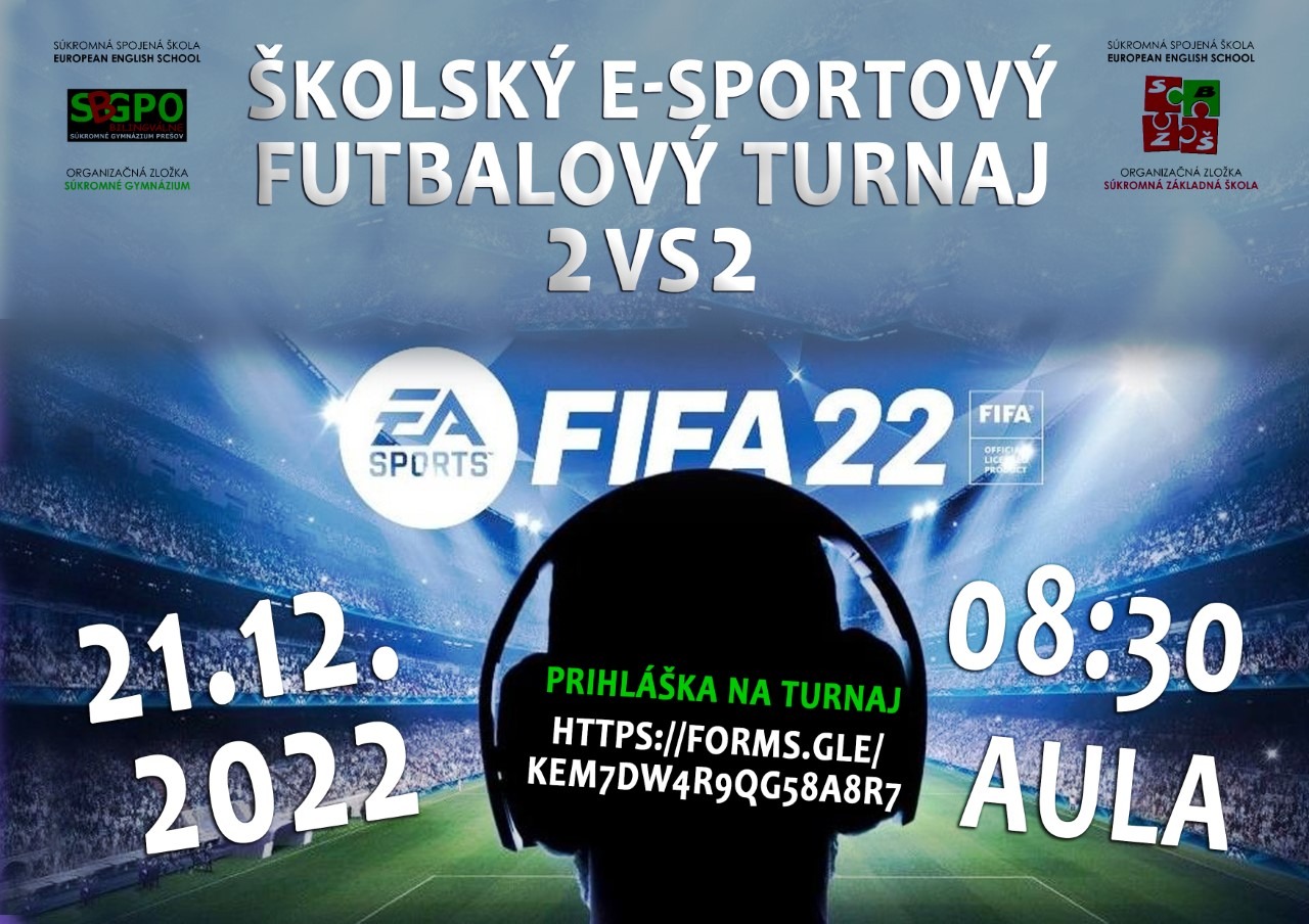 E-športý turnaj v PC hre FIFA22 - Obrázok 1