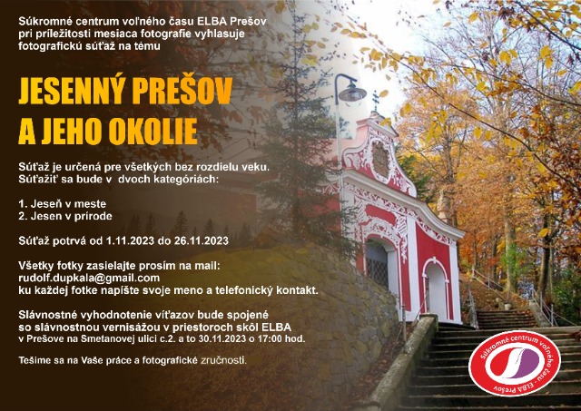 Fotografická súťaž Jesenný Prešov 2023 - Obrázok 1
